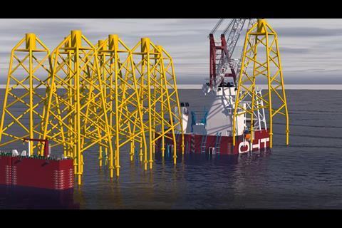 The Offshore Heavy Transport (OHT) semisubmersible is currently under build in China. Image: Ulstein